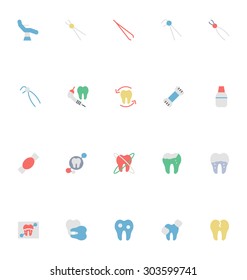 Dental Colored Vector Icons 5
