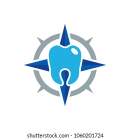 Dental Compass Logo Icon Design