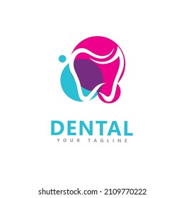 Plantilla de diseño de logotipo de concepto dental