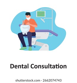 Consulta odontológica Vetor Ilustração que pode facilmente editar ou modificar

