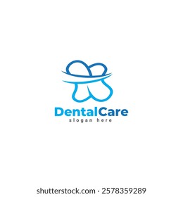 Dental creative idea logo wordmark. Dental Health, dental care and dental clinic. Logo for health, dentist and clinic.