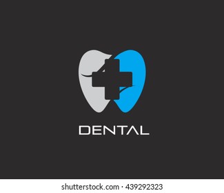 Dental Cross Logo Vector