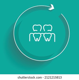 Dental crown icon vector design