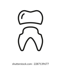 Smile Icon. Outline vector sign, linear style pictogram isolated on white.  Smile symbol, logo illustration. Editable stroke icon Stock Vector