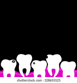 dental dentist tooth vector illustration hygiene medicine clean white care health
