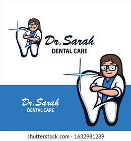 Dental Dentist Woman Mascot Logo 

Features :
Editable, 100% Pure Vector, Hand Drawn, High Quality, Scalable, Easy to use, CMYK .EPS file