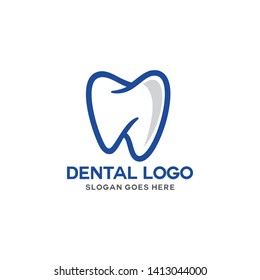 Dental, dentistry, tooth logo template