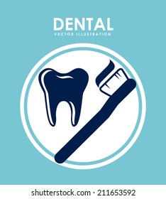 dental design over blue background vector illustration