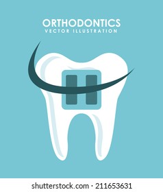dental design over blue background vector illustration