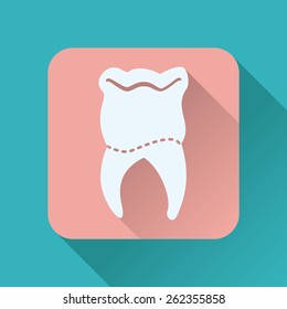 Dental design over blue background,vector illustration.