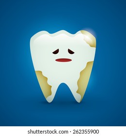 Dental design over blue background,vector illustration.