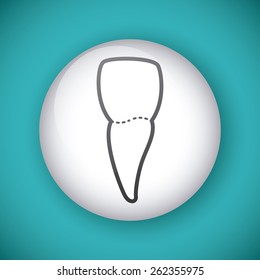 Dental design over blue background,vector illustration.