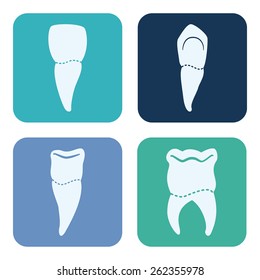 Dental design over blue background,vector illustration.
