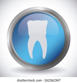 Dental design over blue background,vector illustration.