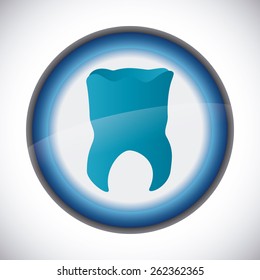 Dental design over blue background,vector illustration.