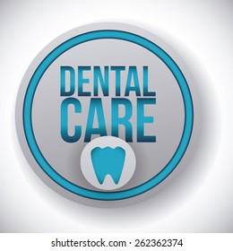 Dental design over blue background,vector illustration.