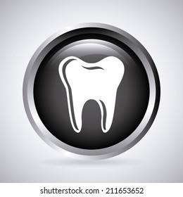 dental design over gray background vector illustration