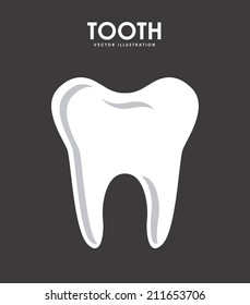 dental design over gray background vector illustration