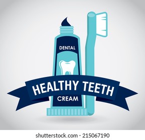 dental design over gray background vector illustration