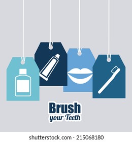 dental design over gray background vector illustration