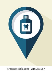 dental design over white background vector illustration