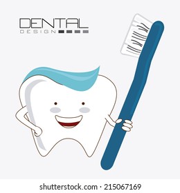 dental design over white background vector illustration
