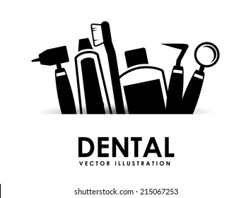 dental design over white background vector illustration