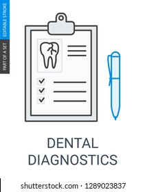 Dental diagnostics icon