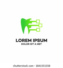 Dental Digital Technology logo designs concept vector, Dental logo designs template stock illustration