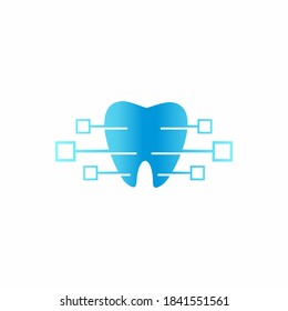 Dental Digital Technology logo designs concept vector, Dental logo designs template stock illustration