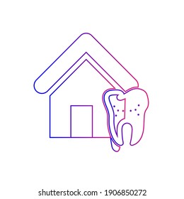 Dental Doctor Icon. Home Dental Care, Dental Care, Find Doctor Icon.