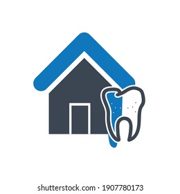 Dental Doctor Icon. home dental care, dental care, find doctor icon.