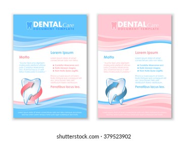 Dental document templates with protected tooth icon