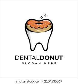 Dental Donuts Logo Design Template