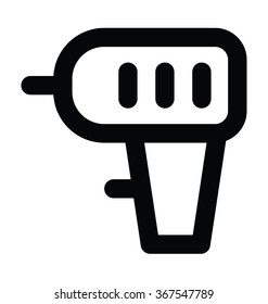 Dental Drill Bold Line Vector Icon