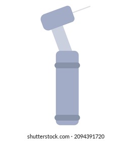 ilustración de vector de corte plano de perforación dental