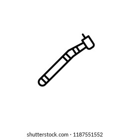 Dental Drill Icon Outline Vector