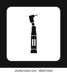 Dental drill icon in simple style isolated on white background vector illustration