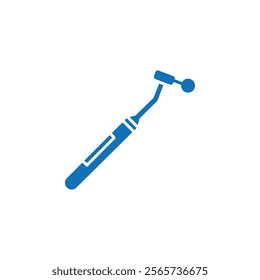 Dental drill icon Thin line illustration set