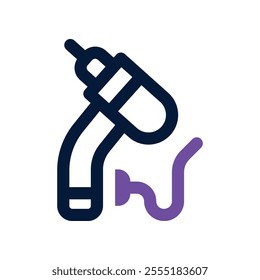 dental drill icon. vector dual tone icon for your website, mobile, presentation, and logo design.