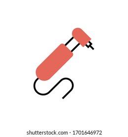 Icono de taladro dental ilustración de estilo moderno. aislado sobre fondo blanco