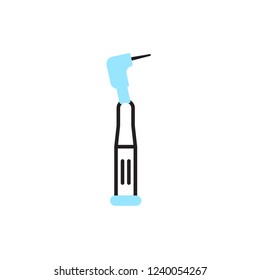 dental drill icon vector with modern style. dental icon