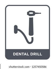 dental drill icon vector on white background, dental drill trendy filled icons from Medical collection, dental drill simple element illustration
