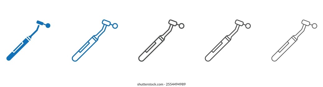 Dental drill icon vector set collection for web