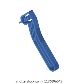 Dental drill isometric left top view 3D icon