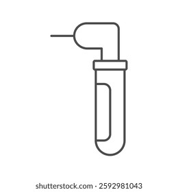 Dental Drill thinline icon, vector, pixel perfect, illustrator file