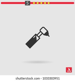dental drill vector icon