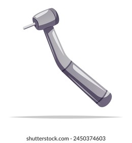 Dental drill vector isolated illustration