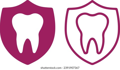 Dental Emblem vectors and symbols design 