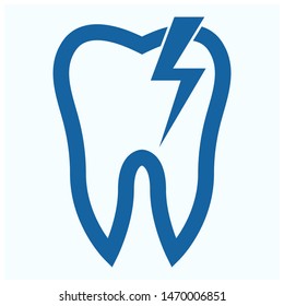 dental energy is a simple logo, like tooth in a simple blue color, suitable for various needs of your company or business logo,